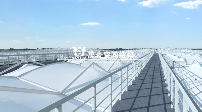 污水池加蓋膜結構效果圖（2）